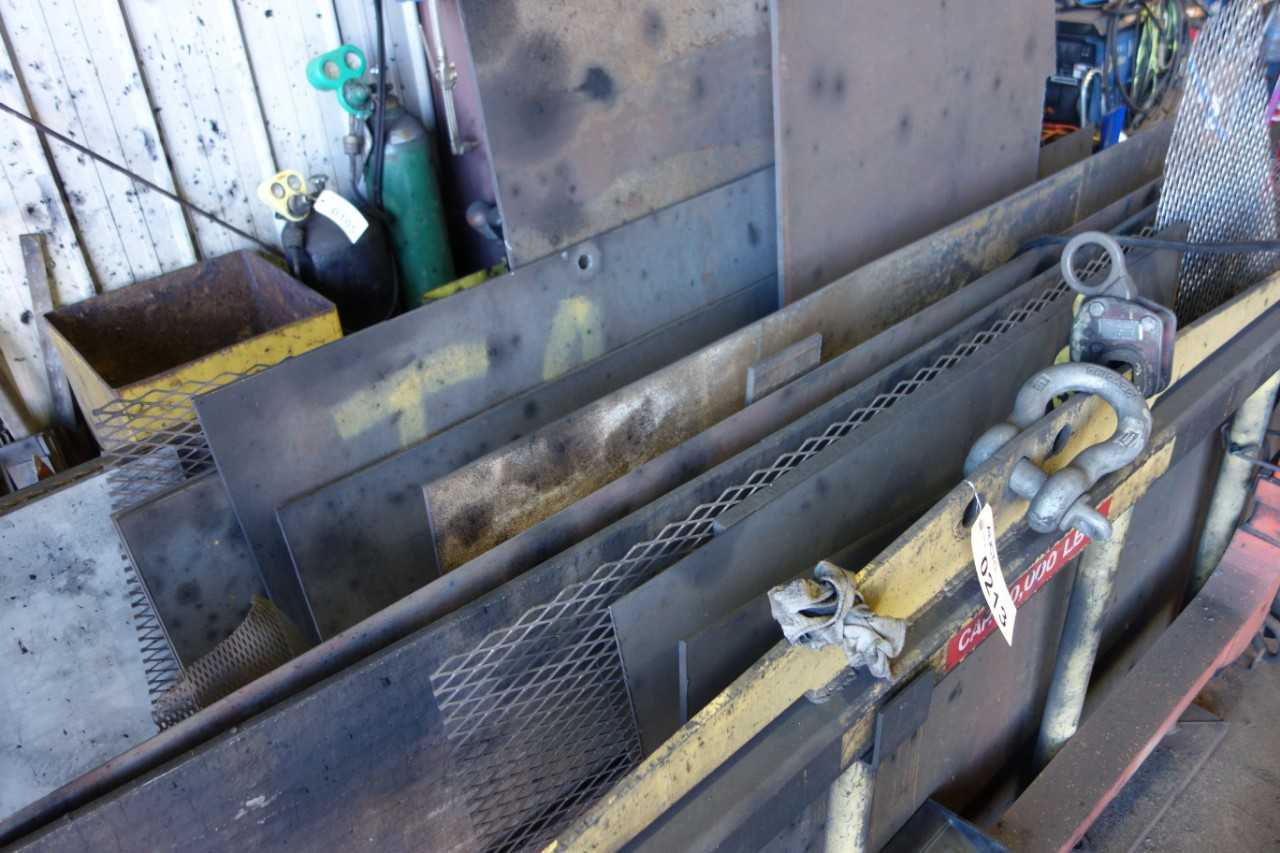 LOT OF ASSORTED STEEL, PLATES, CHATTERPLATES - ELECTRIC POWER TOOLS