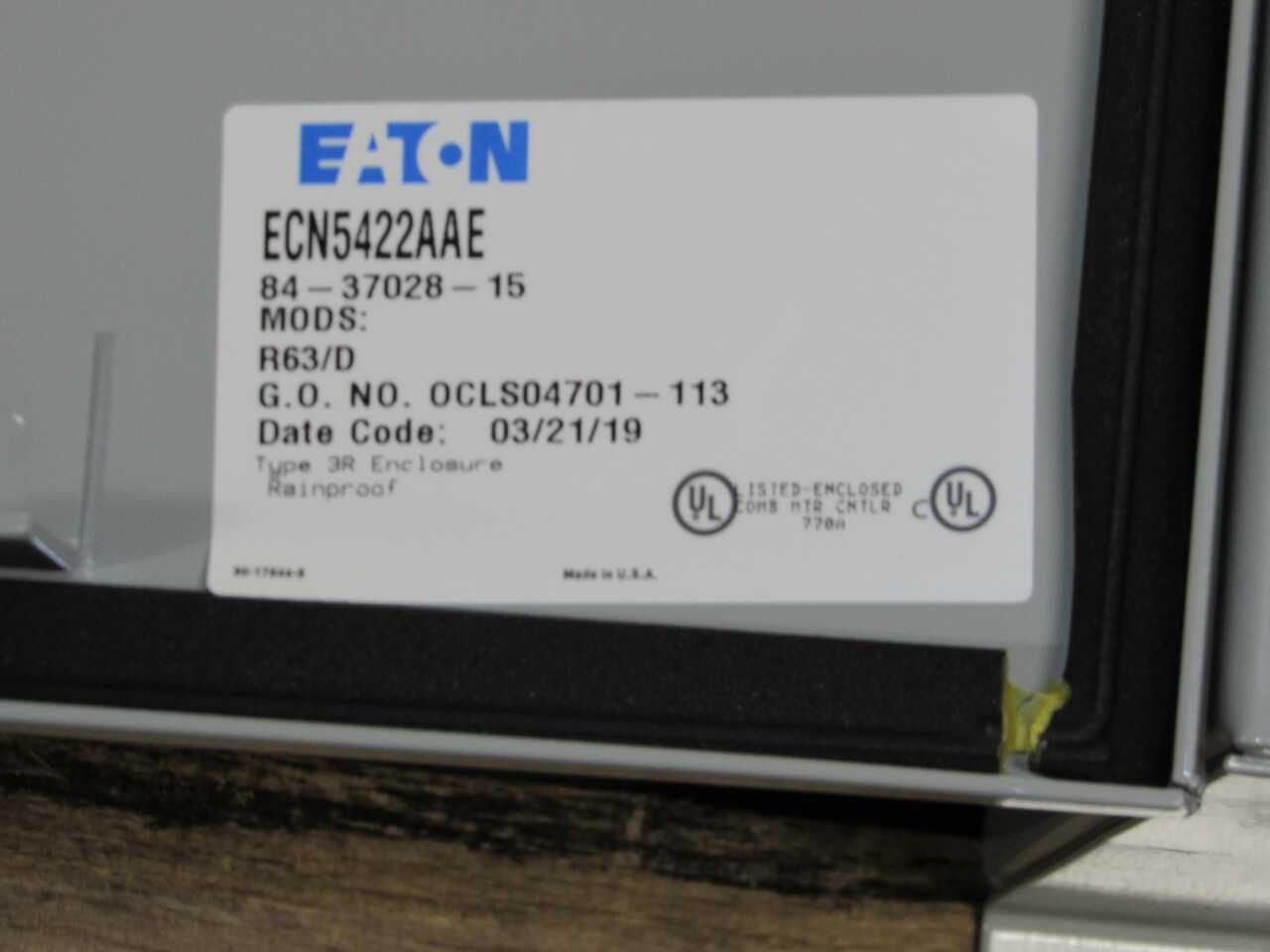 Eaton ECN Enclosure - ELECTRICAL COMPONENTS