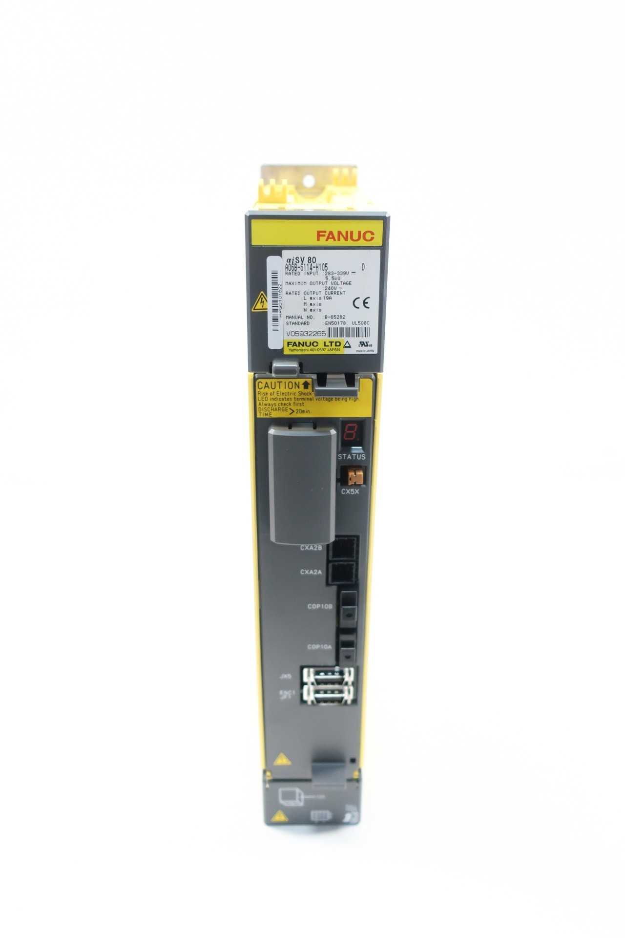 FANUC A06B-6114-H105 AISV 80 SERVO AMPLIFIER 240V-AC 5.5KW - SERVO