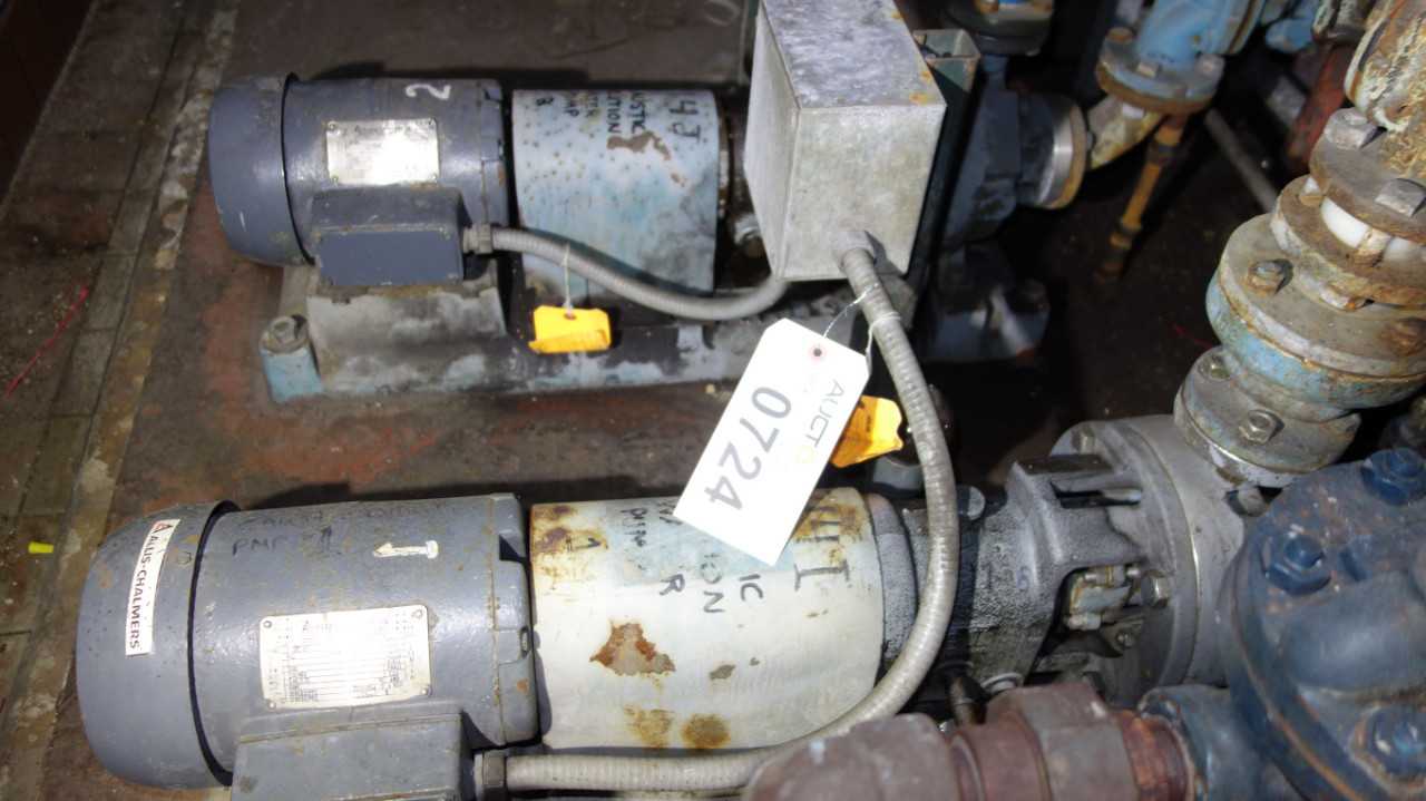 LOT OF 3 GOULDS 3196 1X1-1/2 STAINLESS PUMPS 2HP - PUMPS