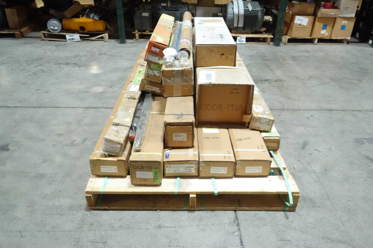PALLET OF LINEAR GUIDE RAILS BALL SCREW ASSEMBLIES - BALL VALVE