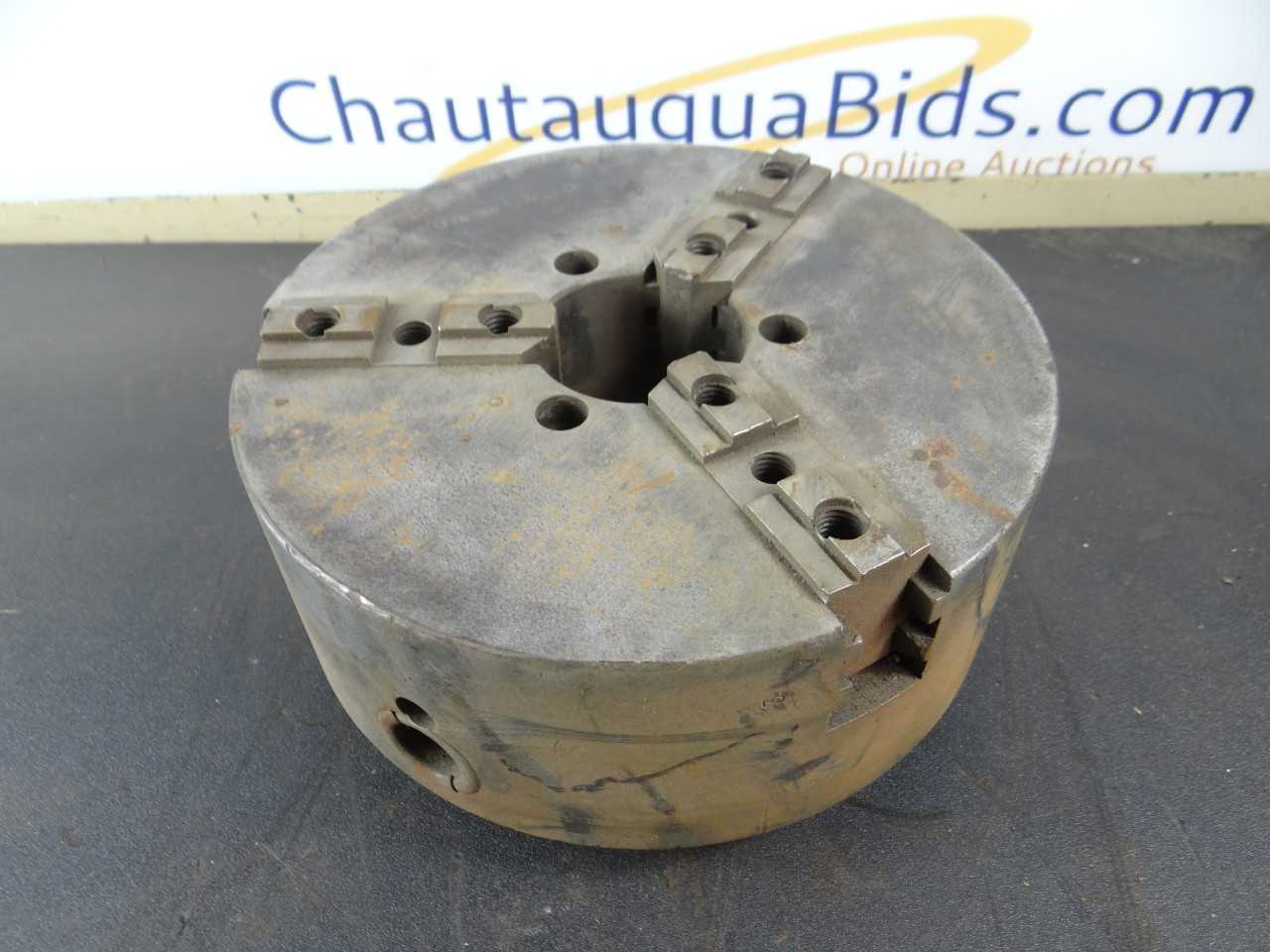 UNION MFG 9 INCH LATHE CHUCK 3 JAW D1 6 MOUNT - TOOLING FOR LATHES