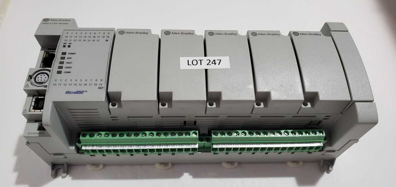Allen Bradley Micro 850 2080-LC50-48QBB PLC - AUTOMATION & CONTROLS