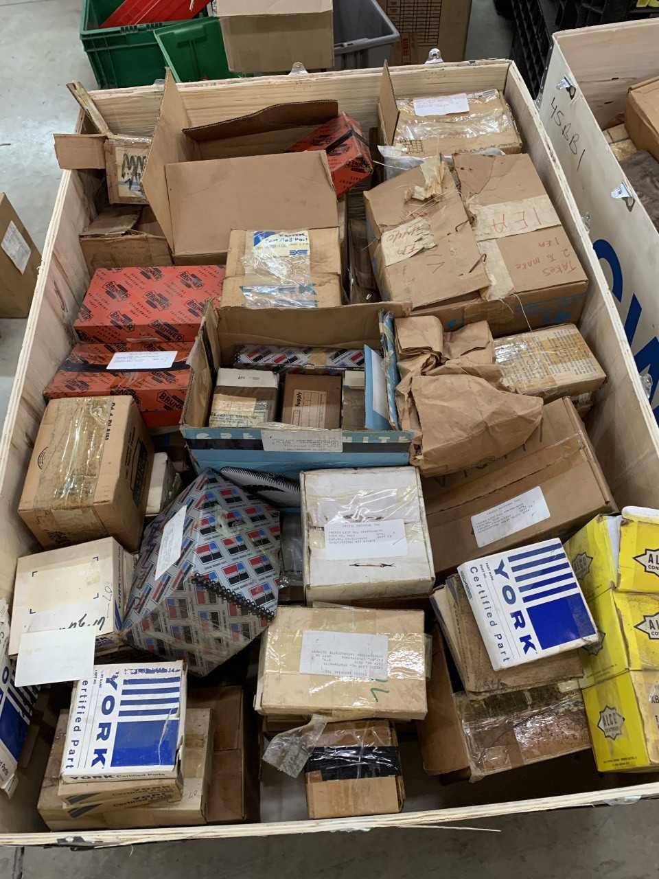CRATE OF MISC. ELECTRICAL AND MRO EQUIPMENT PARTS - ELECTRICAL COMPONENTS