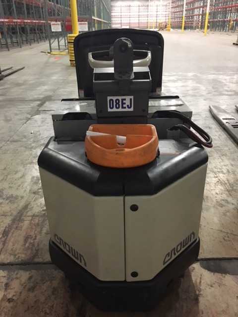 2012 CROWN PC4500-80 CENTER RIDER PALLET JACK, SUWANEE, GA - MATERIAL HANDLING