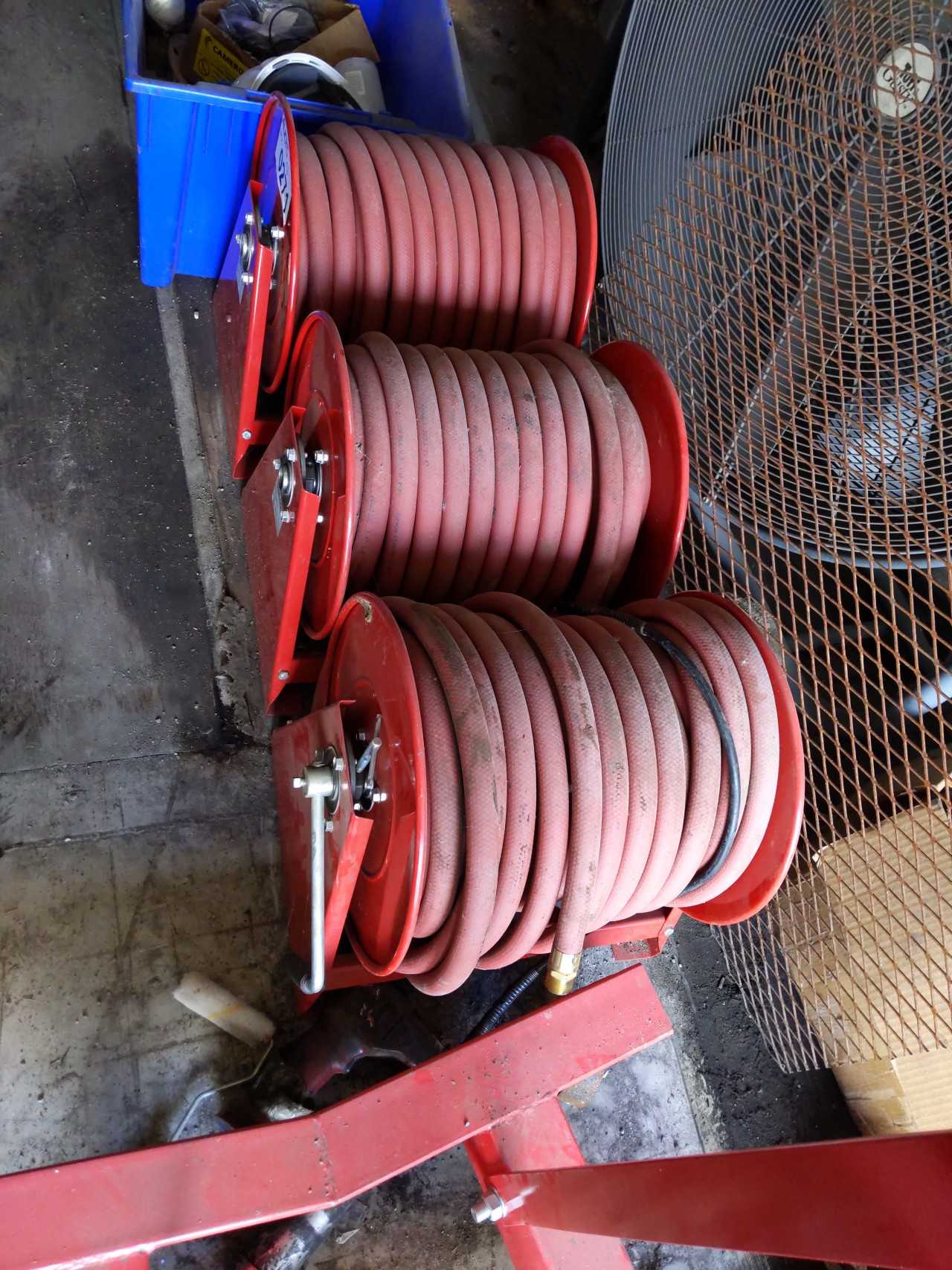 Lot of 3 Reel craft hose reels - HYDRAULIC HOSE
