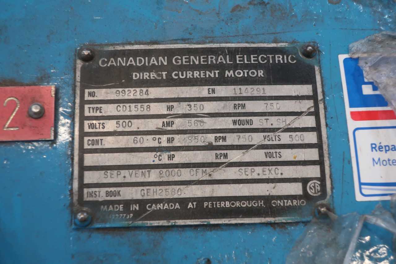 CANADIAN GENERAL ELECTRIC DC MOTOR 992284 - ELECTRIC MOTORS