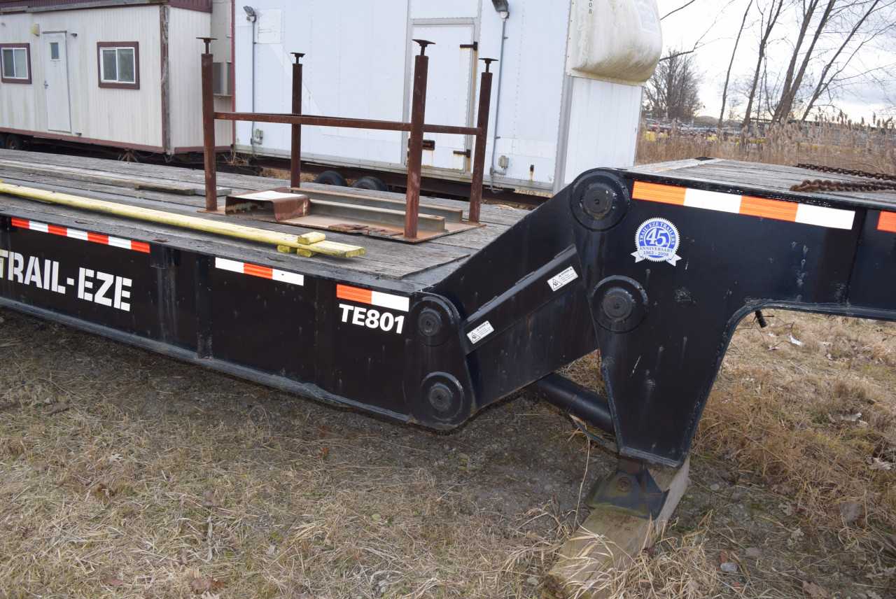 2008 TRAIL-EZE TE801-83 EZ-LOAD 53' FLOAT TRAILER TANDEM SLIDING AXLE 40 TON CAP - TRAILERS