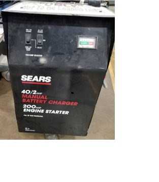 Sears Battery Charger - MATERIAL HANDLING