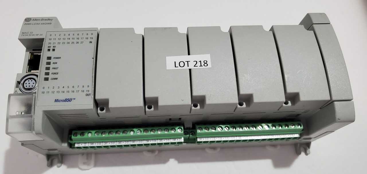 Allen Bradley Micro 850  2080-LC50-48QWB PLC - AUTOMATION & CONTROLS