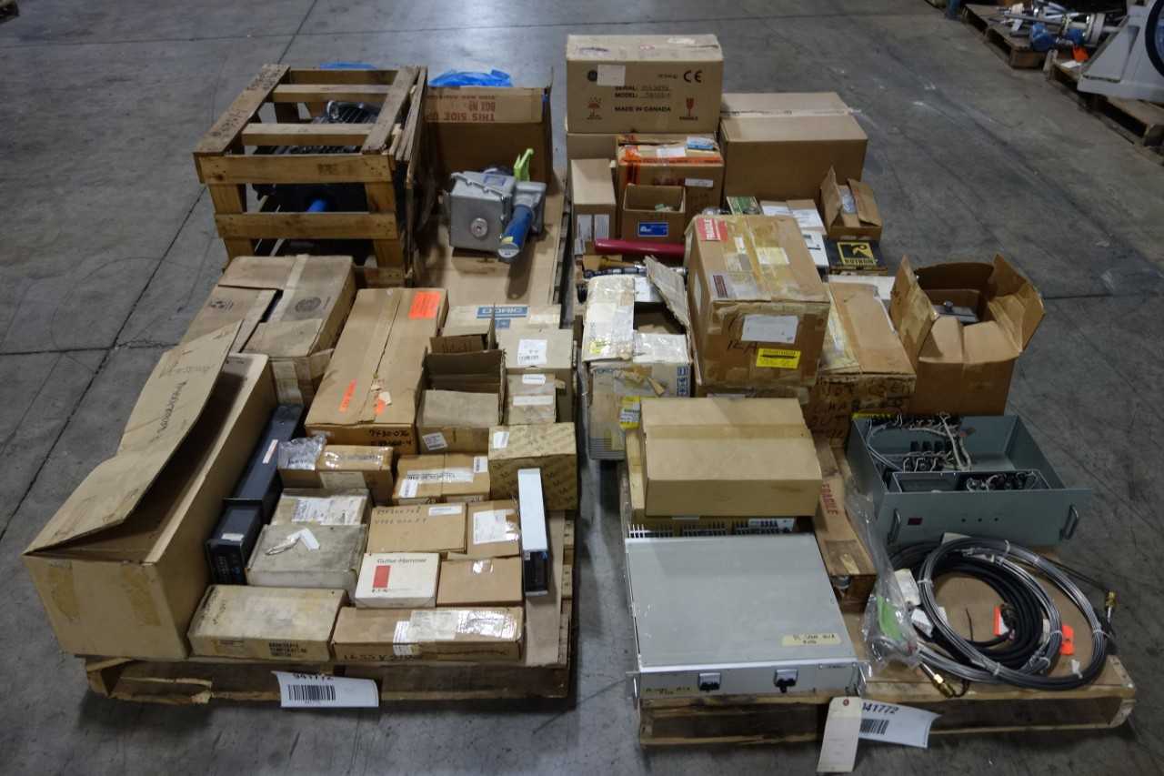 4 PALLETS OF ASSORTED ELECTRICAL - ELECTRICAL COMPONENTS