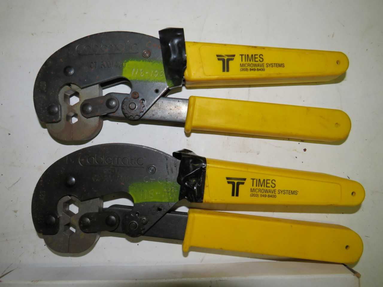 LOT OF 2 CABLEMATIC COAX CRIMPERS - ELECTRIC POWER TOOLS