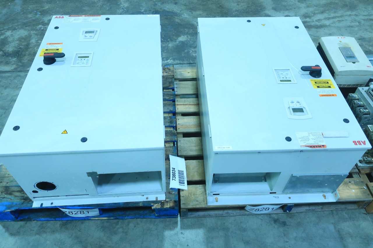 2 PALLETS OF ABB ACH550-BCR-157A-4 380-480V-AC 0-500HZ 0-480V-AC 125HP AC VFD DRIVE - MOTOR DRIVES