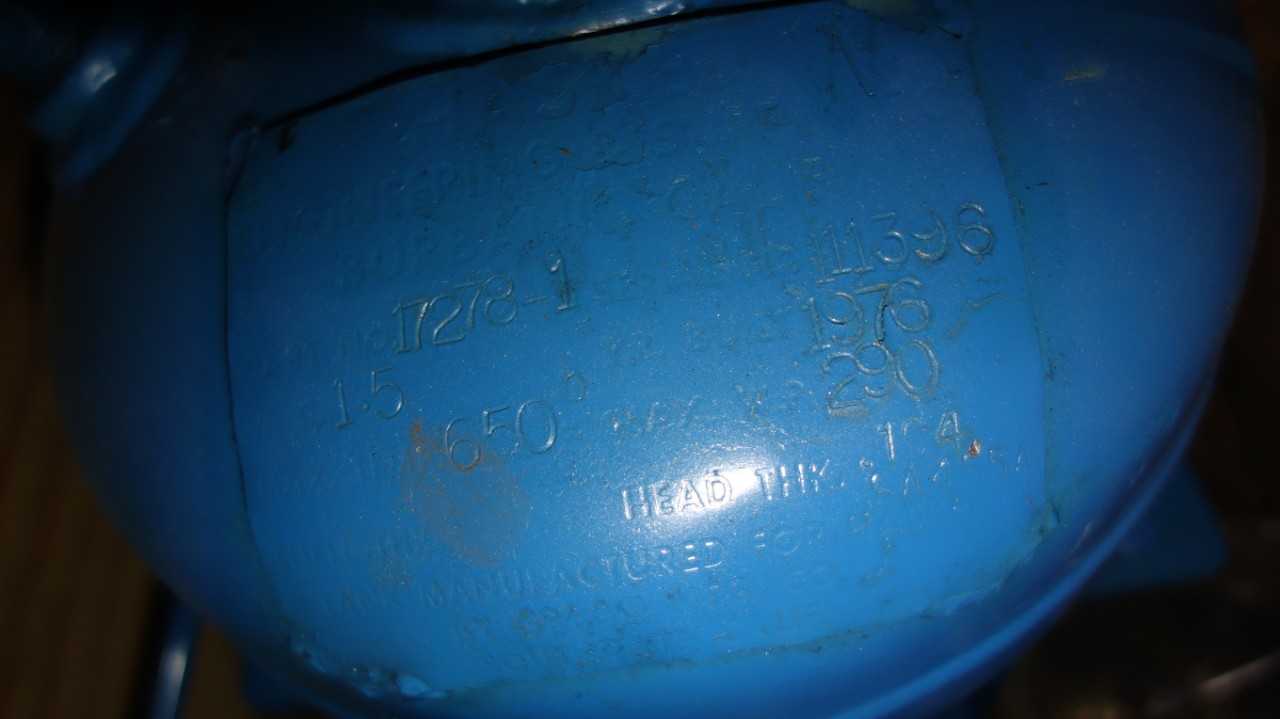 HASKEL PNEUMATIC AIR REGULATOR TANK ASSEMBLY - PROCESS EQUIPMENT