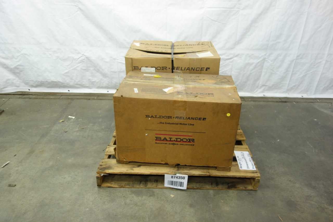 LOT OF 2 BALDOR SUPER-E EM3774T AC MOTORS - ELECTRIC MOTORS