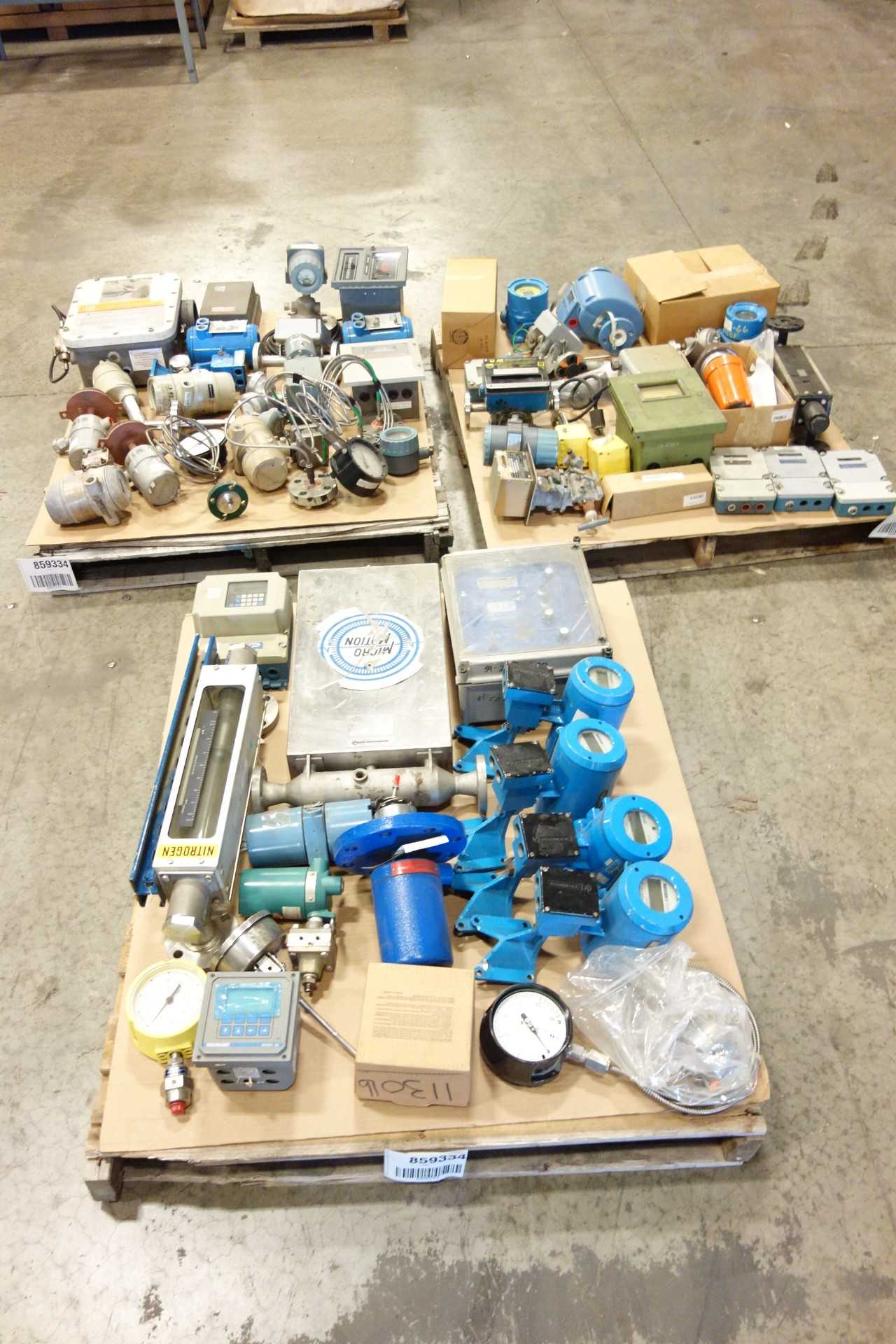 3 PALLETS OF ASSORTED INSTRUMENTATION - INSTRUMENTATION