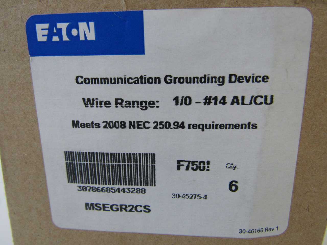 Quantity of 42x MSEGR2CS Neutral/Grounds - ELECTRICAL COMPONENTS