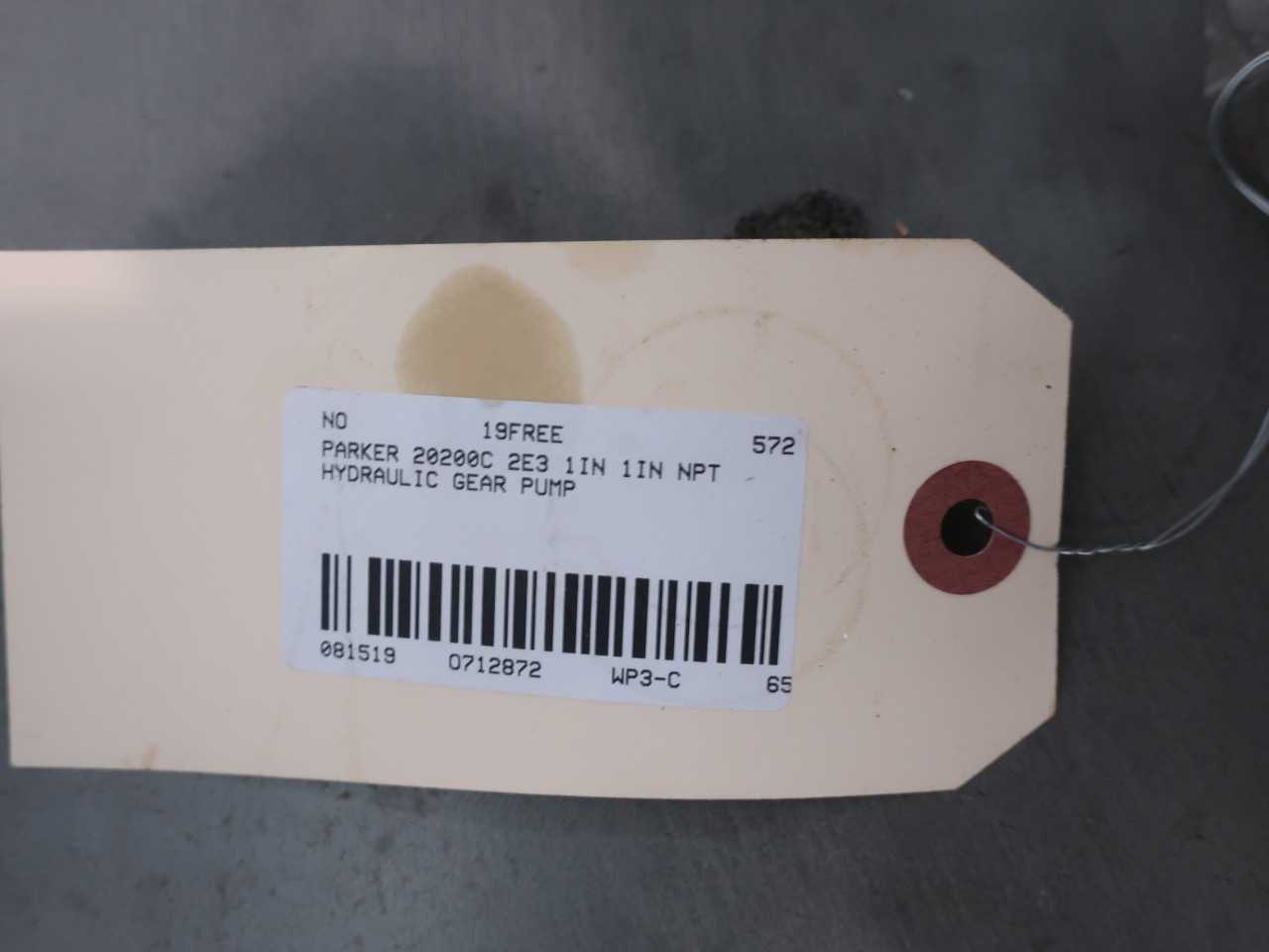 PARKER 20200C 2E3 HYDRAULIC GEAR PUMP - GEAR PUMP