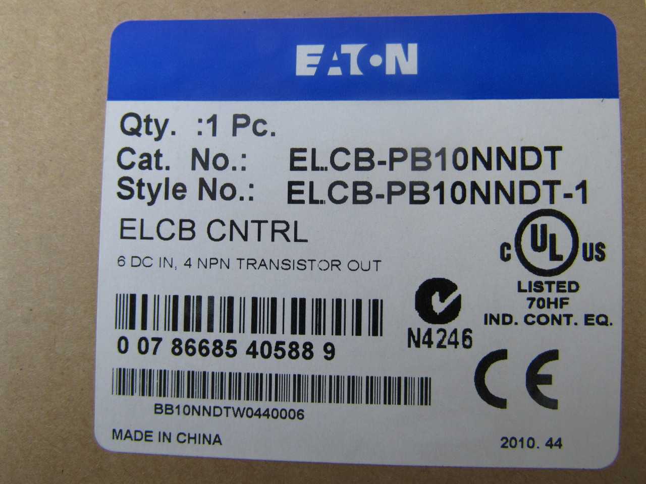 Quantity of 30x ELCB-PB10NNDT PLC/Process Logic Controllers - AUTOMATION & CONTROLS