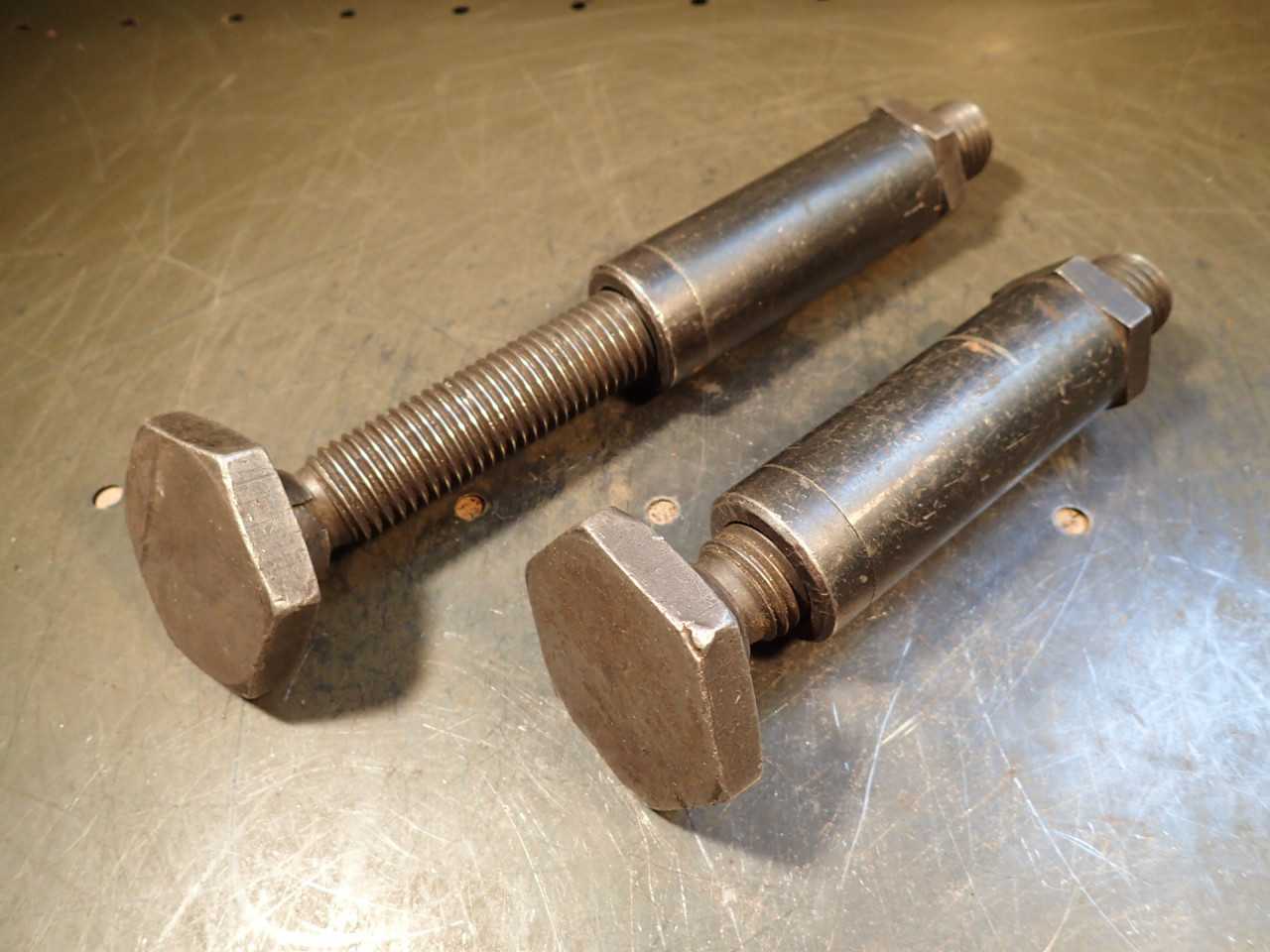 2 Pcs Mill Hold Down Swivel Screw Jack Leveling Feet 6-9" Height 1" -8 NC Thread - END MILLS