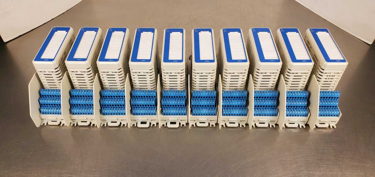 Lot of 10 ABB AI893 Input Module w/TU890 Termination Module "Like New - Pulled from New Machinery and Bench Tested" - AUTOMATION & CONTROLS