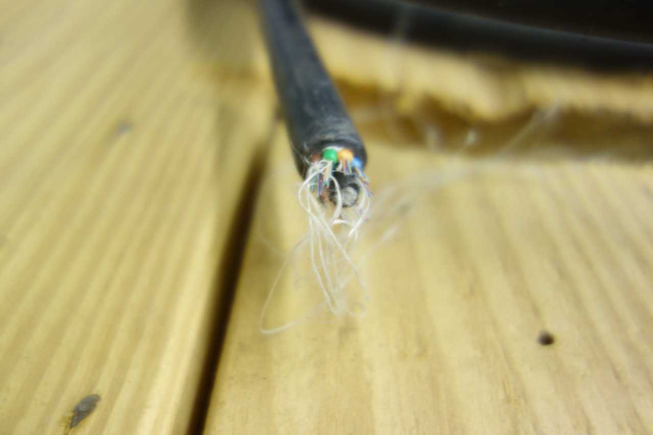 SPOOL OF FIBER OPTIC CABLE - ELECTRICAL COMPONENTS