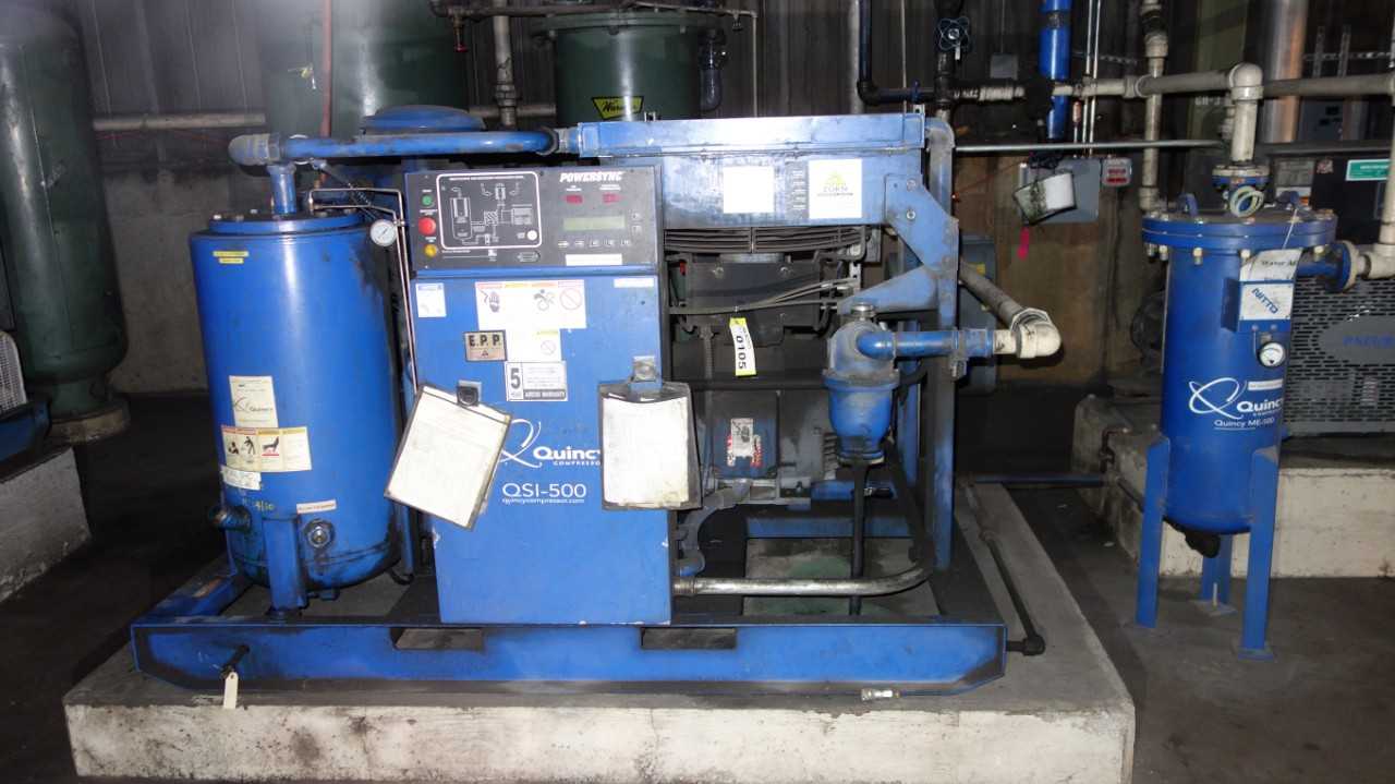 QUINCY QSI-500 ROTARY SCREW AIR COMPRESSOR - AIR COMPRESSORS