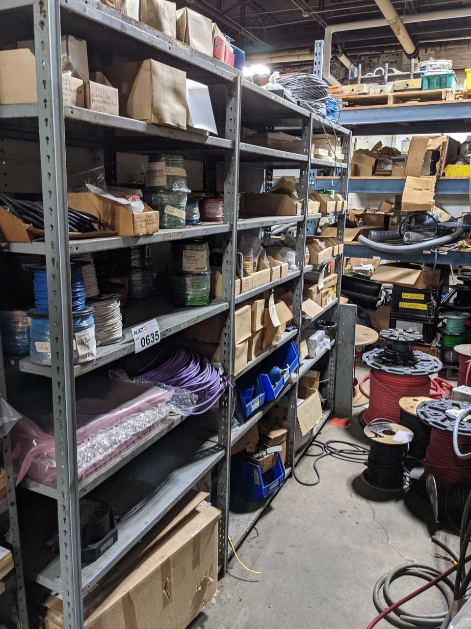 CONTENTS OF 3 SHELVES , WIRES, PLC , SERVO MOTOR - MISCELLANEOUS CONTENTS OF 3 SHELVES , WIRES, PLC , SERVO MOTOR - MISCELLANEOUS