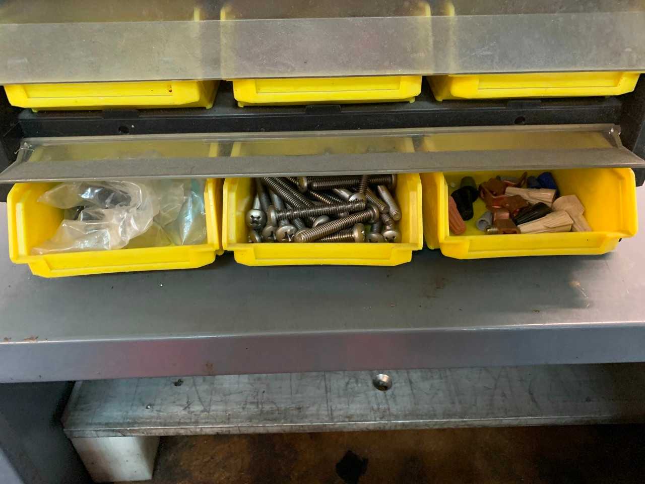 Organizer with Assorted Electrical Items - ELECTRICAL COMPONENTS