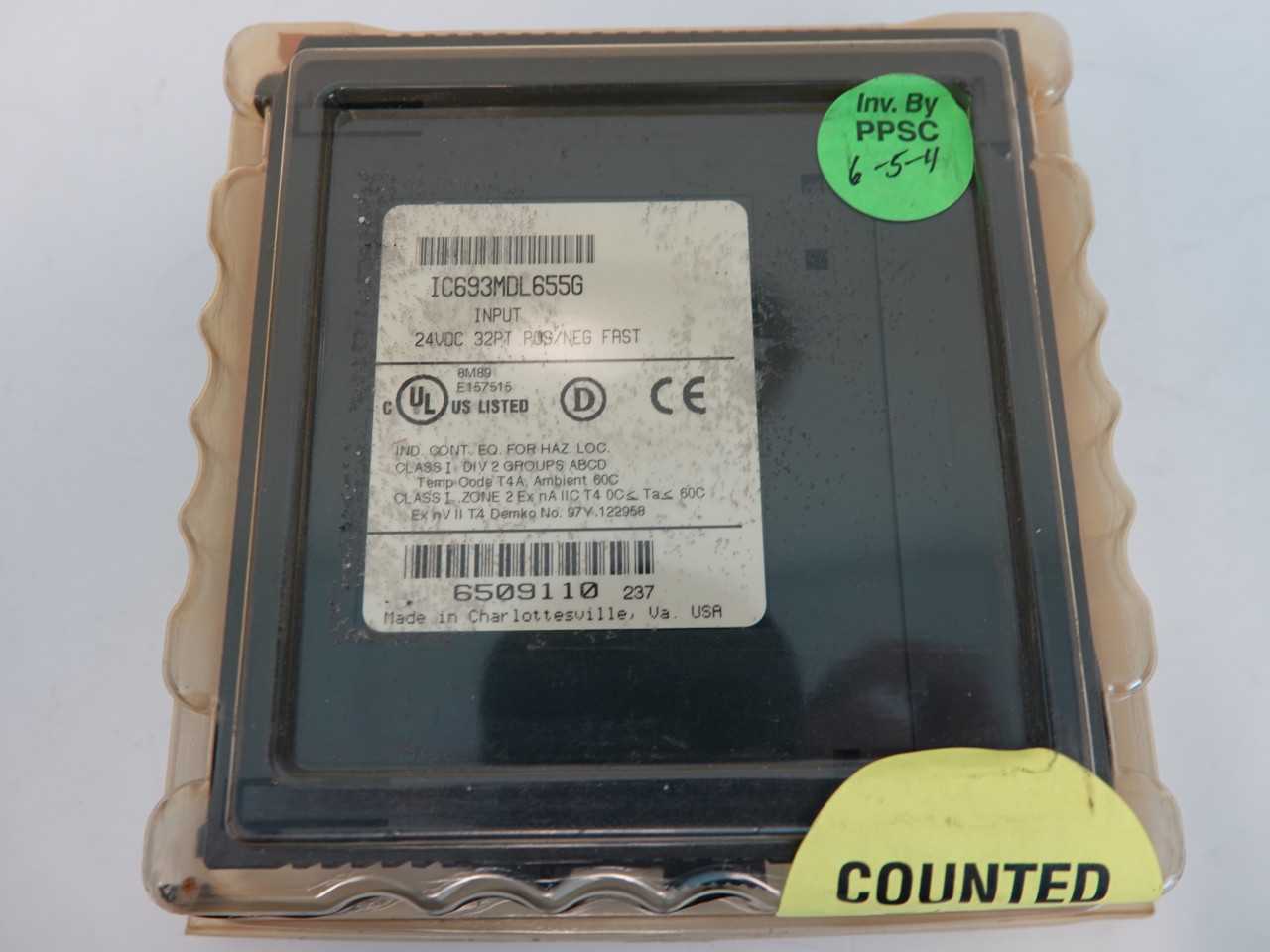 Alstom IC693MDL655G Input 24VDC 32PT POS/NEG Fast Modules (NIP) - AUTOMATION & CONTROLS