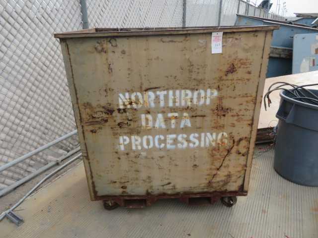 Metal Scrap Bin on Wheels - MISCELLANEOUS