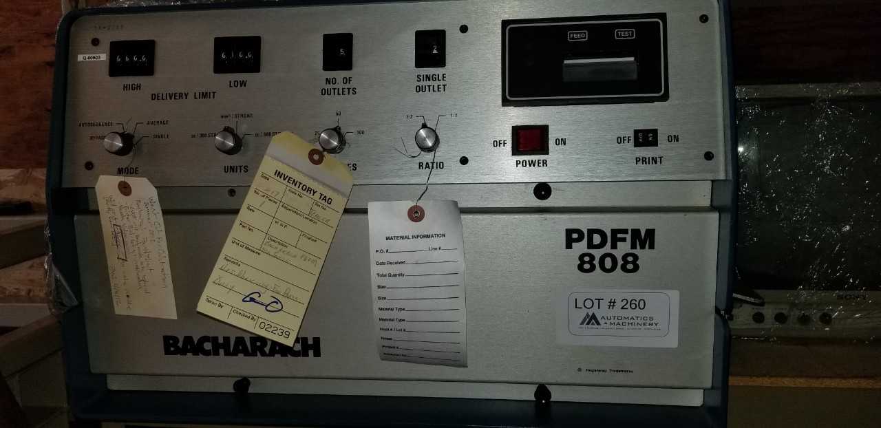Bacharach PDFM 808 - MICROMETERS