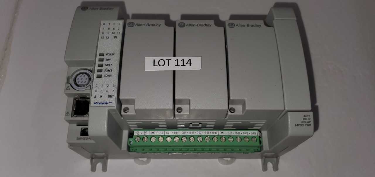 Allen Bradley Micro 830 2080-LC30-24QWB PLC - AUTOMATION & CONTROLS