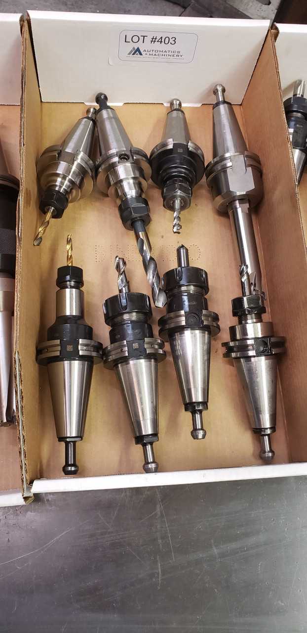 Cat 40 Tool Holders Qty 8 - ELECTRIC POWER TOOLS Cat 40 Tool Holders Qty 8 - ELECTRIC POWER TOOLS