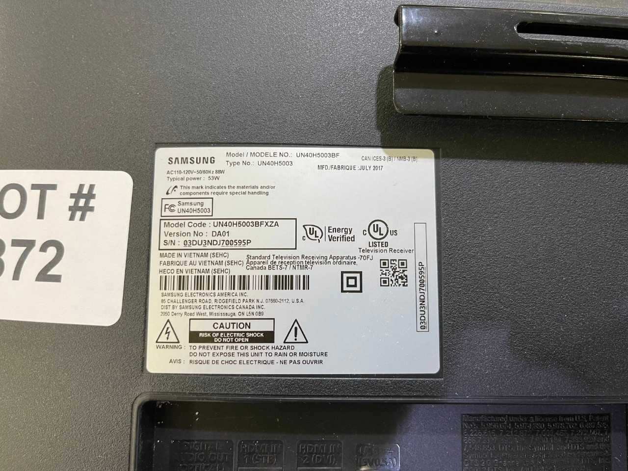 Samsung LCD TV - INDUSTRIAL PARTS