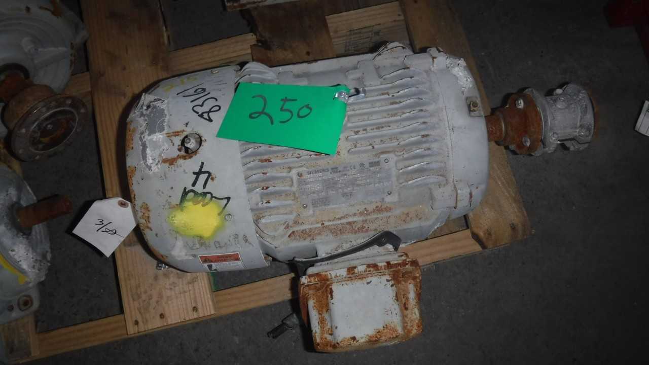 10 HP 1800 RPM 215T Frame Siemens Motor - ELECTRIC MOTORS