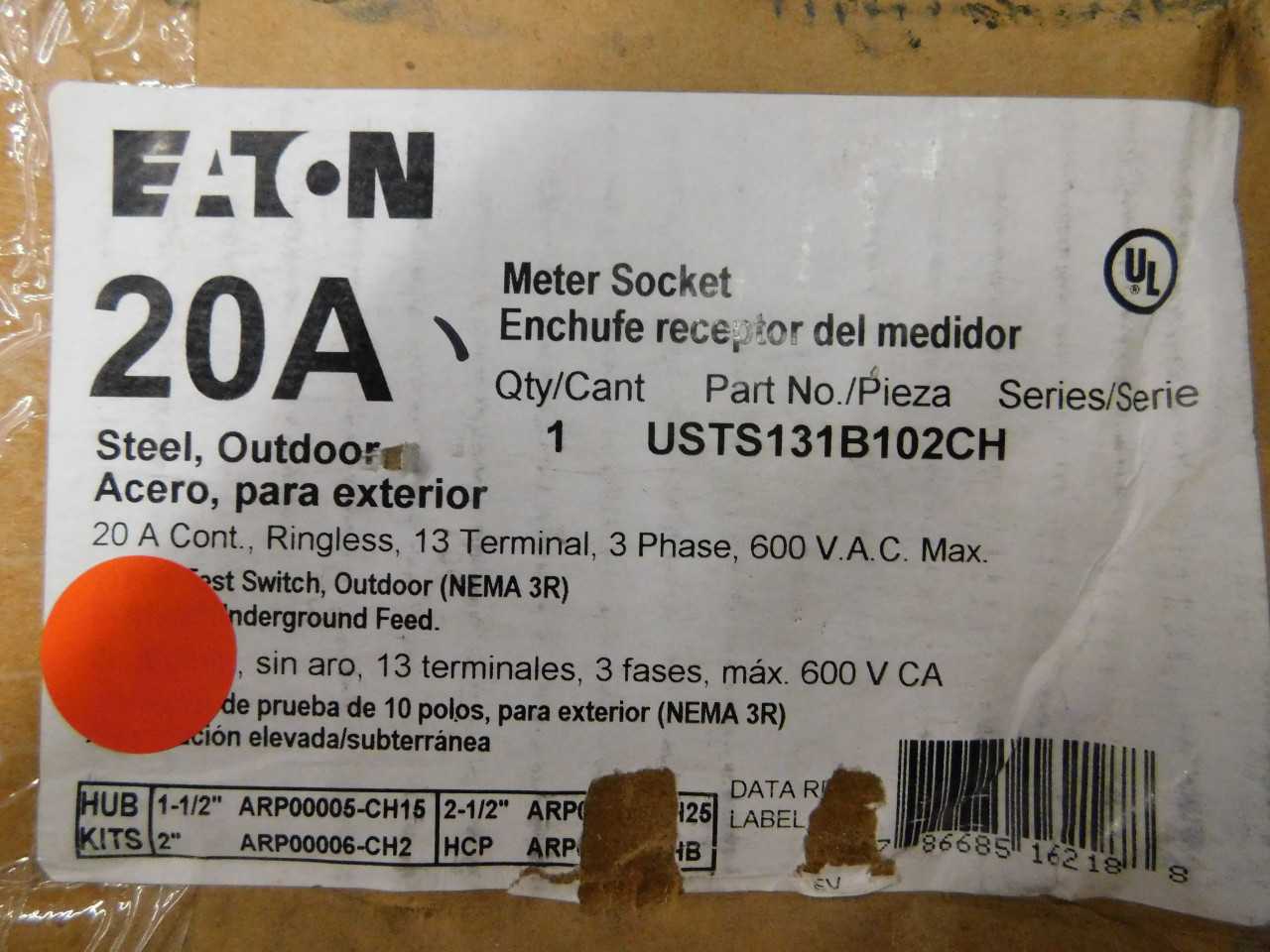 Lot of 1 Meter Socket - INDUSTRIAL PARTS