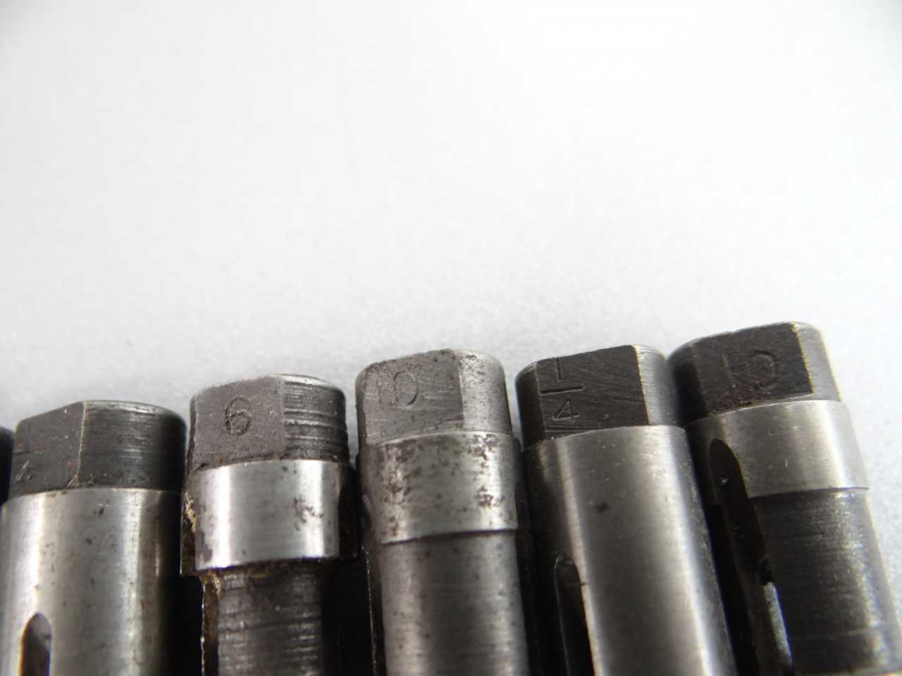 Lot of 9 Prounier Series 1 Tap Collets - HOLEMAKING TOOLS