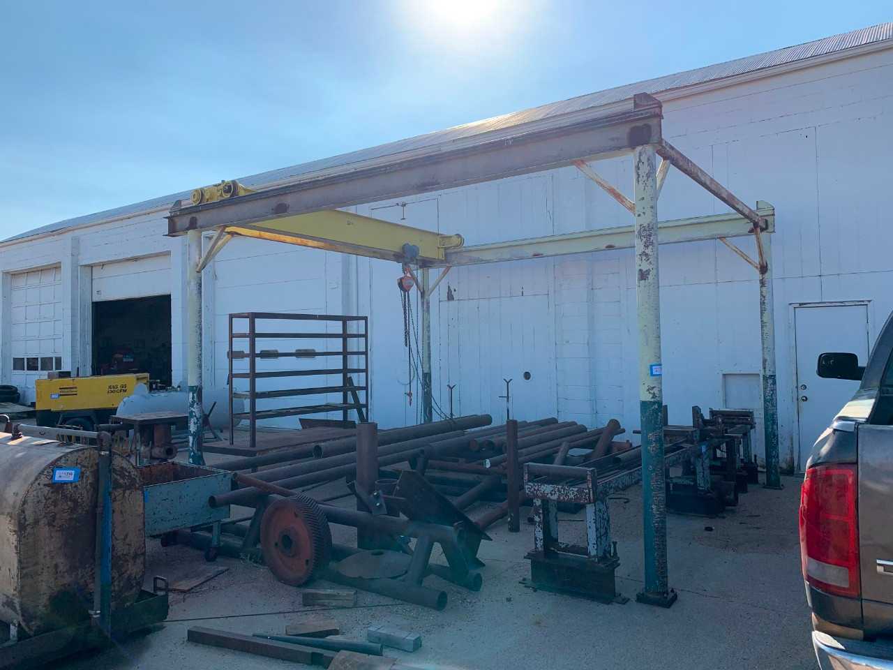 Overhead Beam with Chain Hoist & Raw Material - PLANT & FACILITY