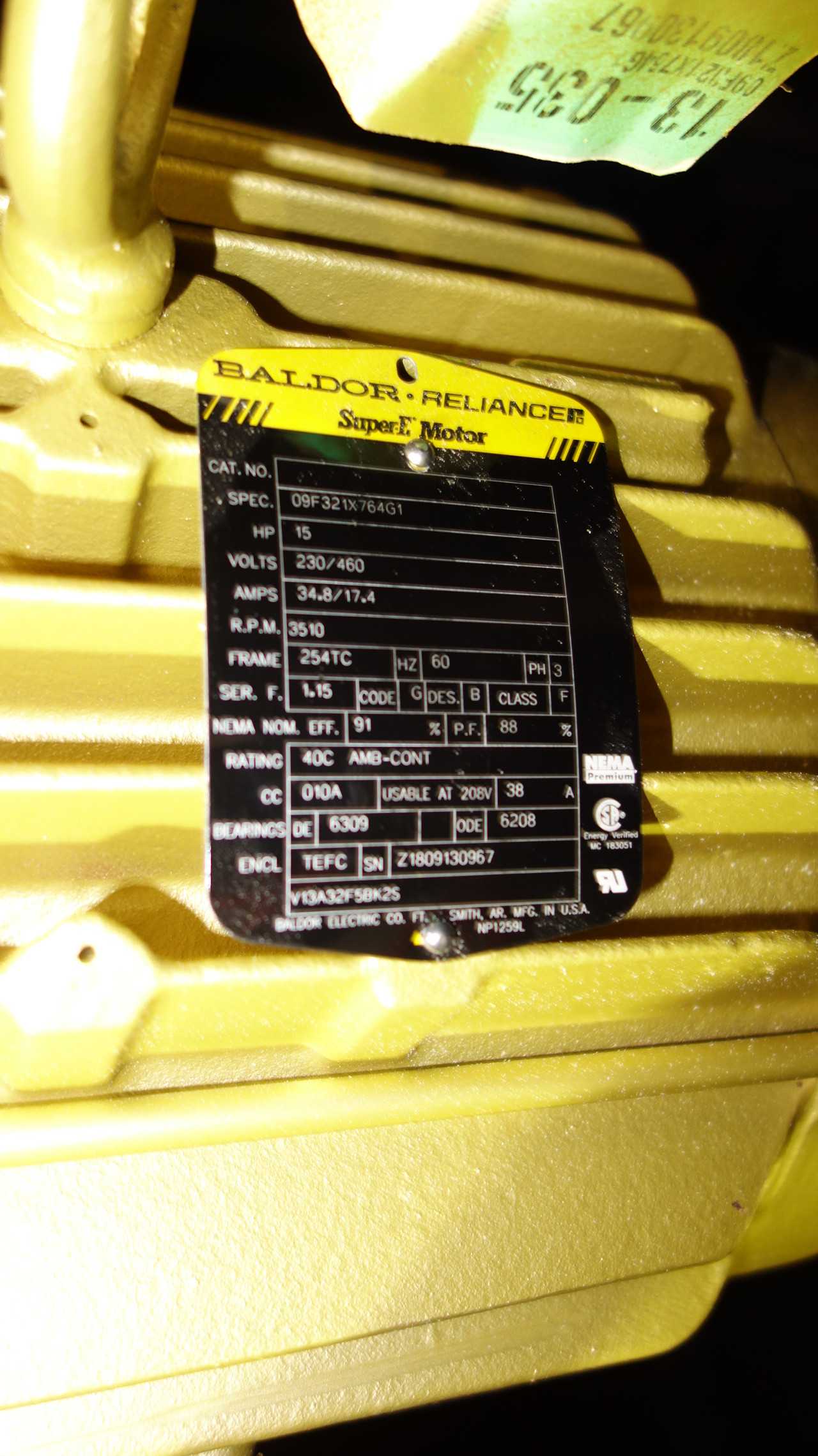 LOT OF 2 GOULDS ES-V 2IN MULTISTAGE PUMPS 15HP MOTOR - ELECTRIC MOTORS