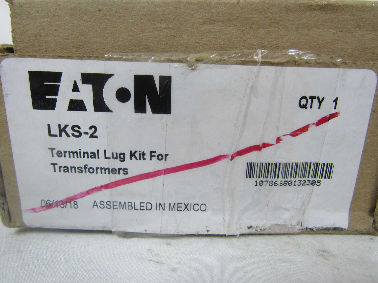 Quantity of 3 New Surplus Eaton LKS-2 Lugs Terminal Lug Kit Box Of 12 - ELECTRICAL COMPONENTS Quantity of 3 New Surplus Eaton LKS-2 Lugs Terminal Lug Kit Box Of 12 - ELECTRICAL COMPONENTS