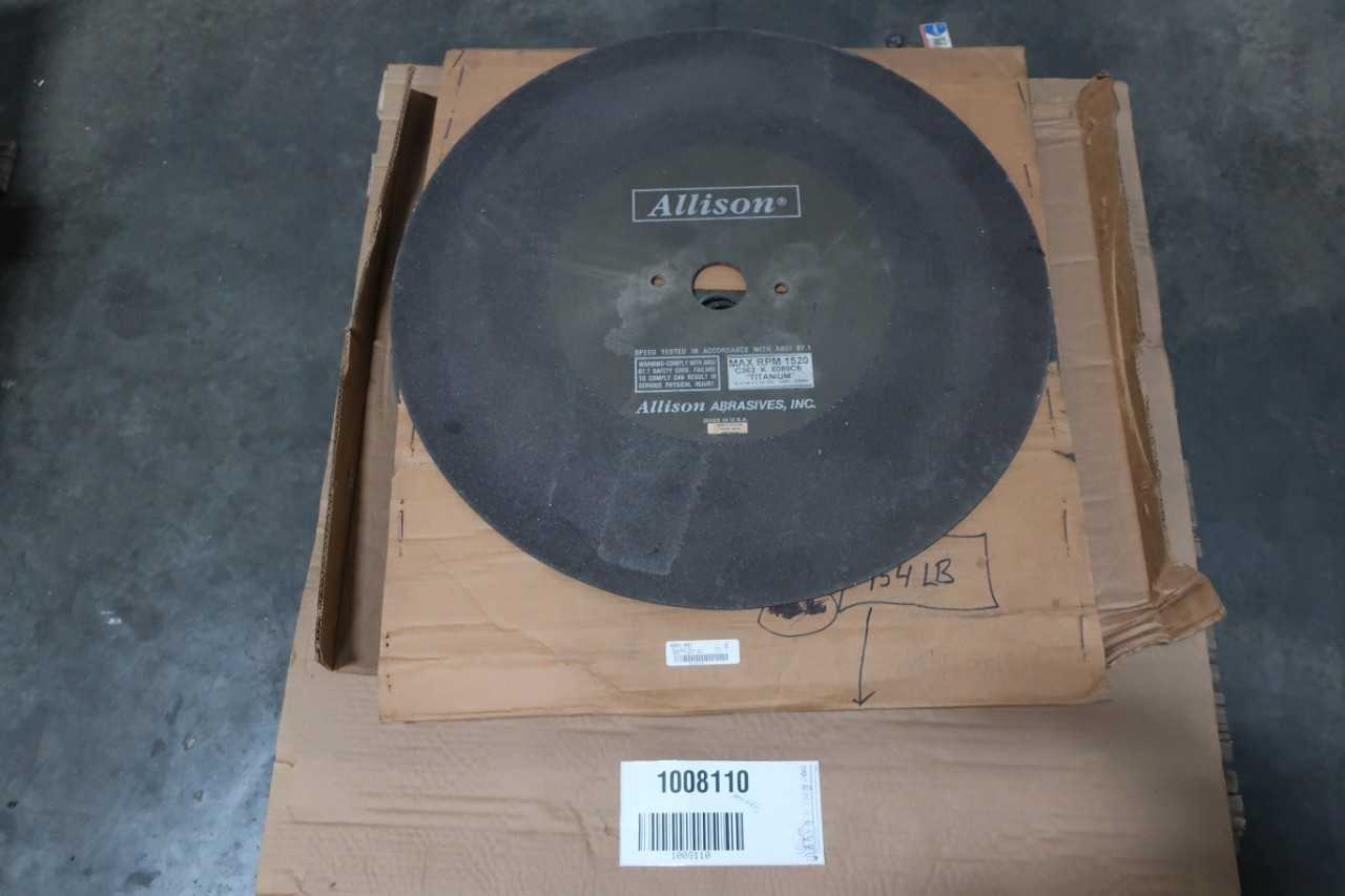 ALLISON ABRASIVES C362 K 8080C6 BOX OF 10 2-1/2IN 30IN 1/4IN CUT-OFF WHEEL - ELECTRIC POWER TOOLS