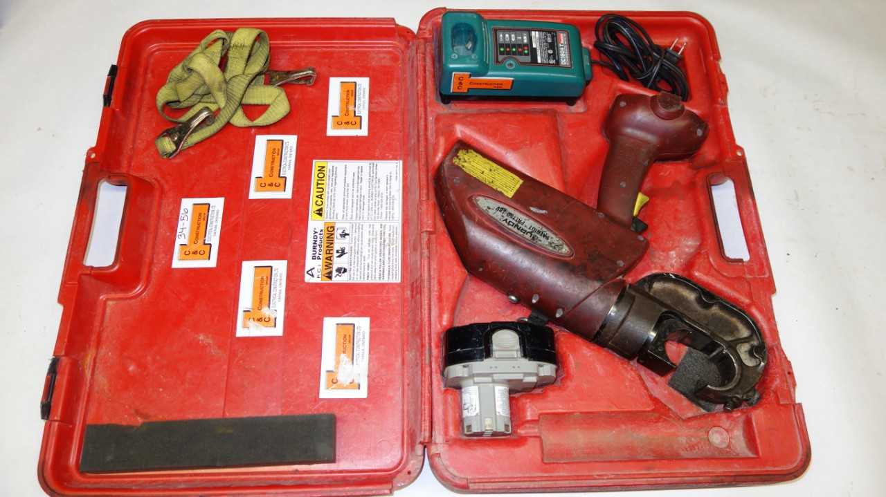 BURNDY PATRIOT PAT750-18V HYDRAULIC BATTERY OPERATED CRIMPER - ELECTRIC POWER TOOLS