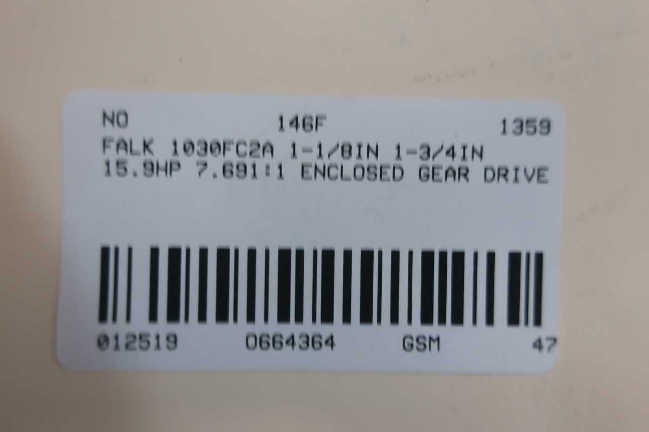 Falk 1030FC2A 7.691:1 Enclosed Gear Drive - GEAR REDUCERS