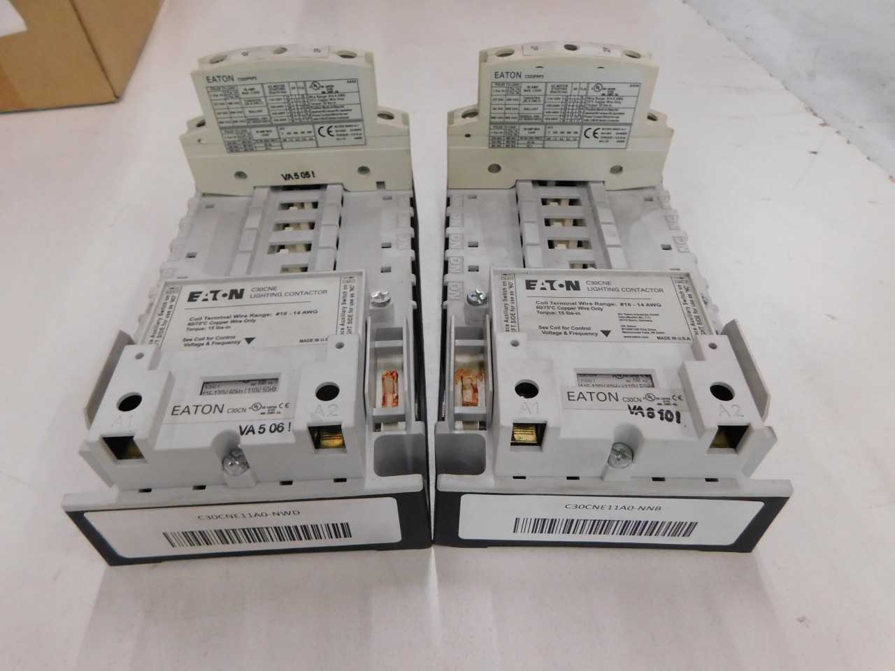 Lot of Quantity 2x Lighting Contactors - LIGHTING