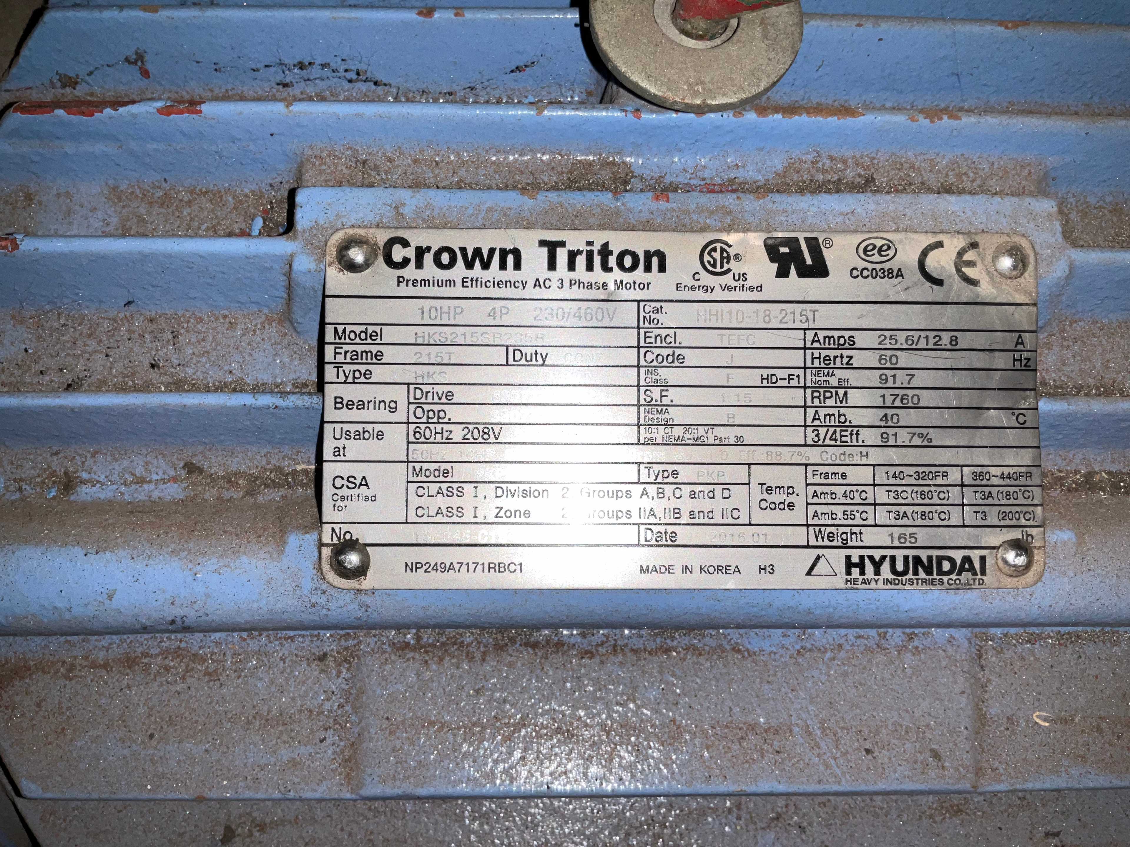 CROWN TRITON HKS215SR235R AC MOTOR - AC MOTOR