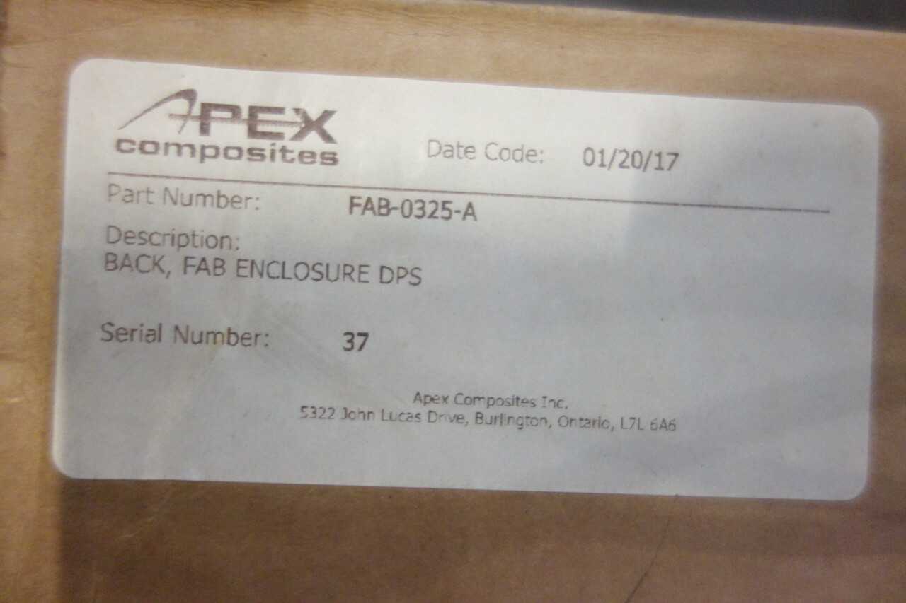 LOT OF 2 APEX ENCLOSURES DPS BACK - AUTOMATION & CONTROLS