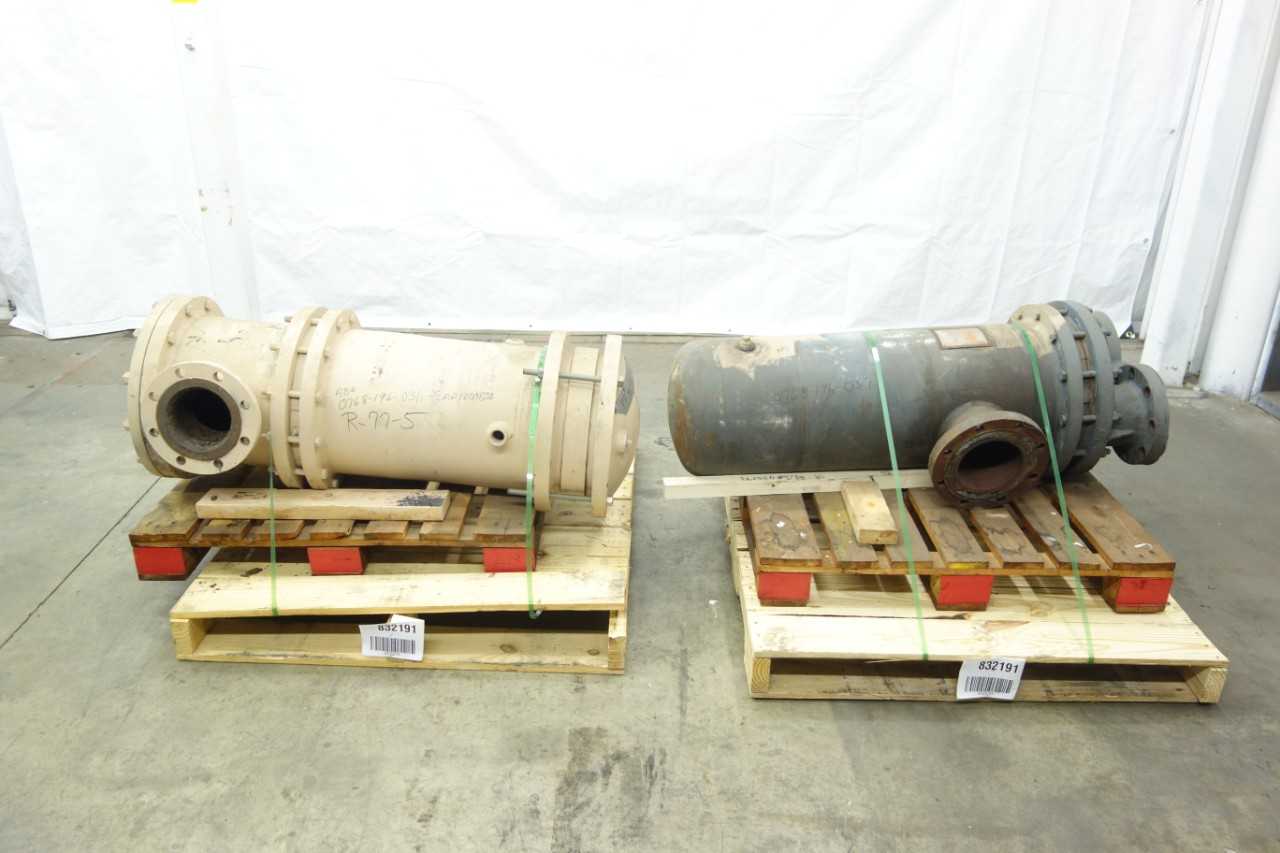 LOT OF 2 BELL AND GOSSETT TUBE AND SHELL HEAT EXCHANGERS