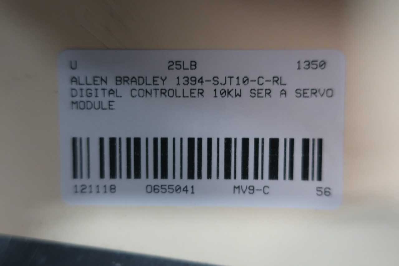 ALLEN BRADLEY 1394-SJT10-C-RL 380-460V-AC 530-680V-DC 3PH 10KW SERVO DRIVES AND AMPLIFIER - MOTOR DRIVES