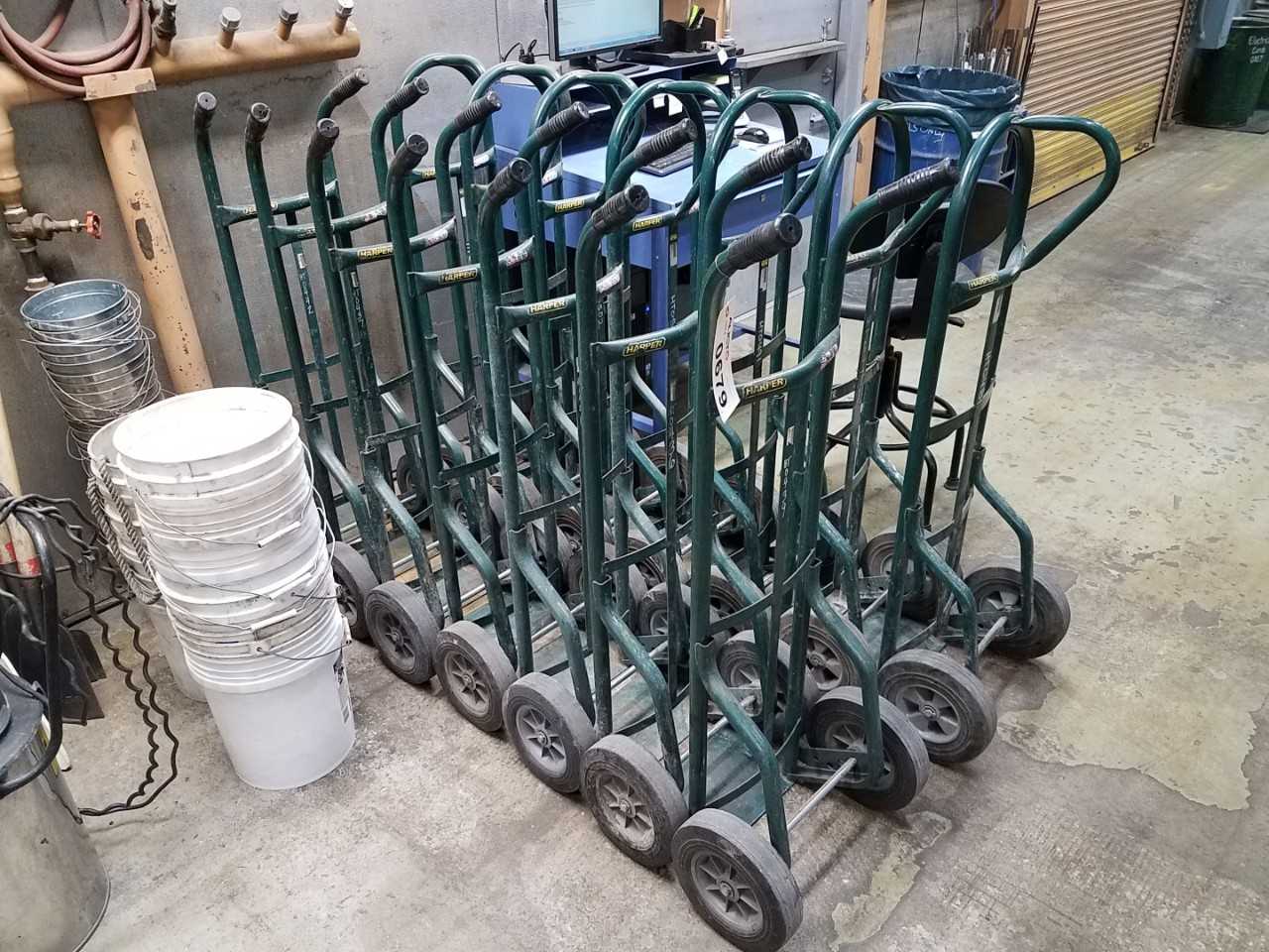 Lot of assorted Harper hand trucks - PLANT & FACILITY Lot of assorted Harper hand trucks - PLANT & FACILITY